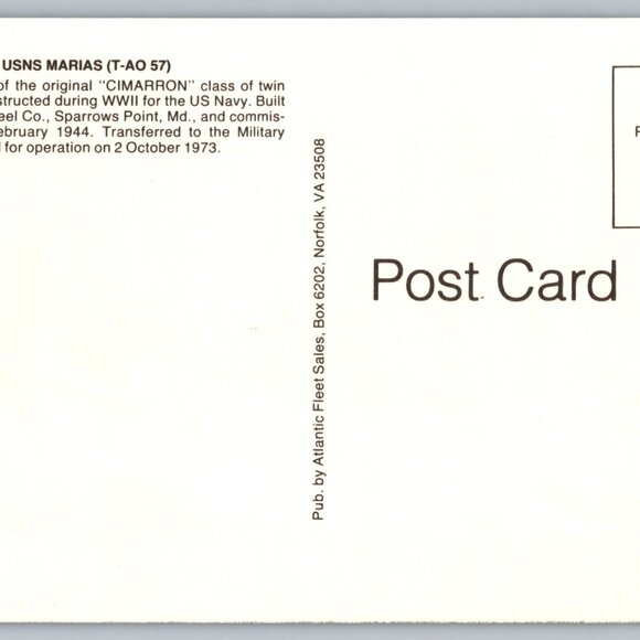 Postcard  Unposted  Warships [Oilers] Lot of 8 Historic Collection #1173 - Picture 10 of 16